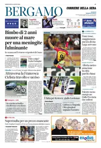 Corriere della Sera Bergamo - 20 Agosto 2025