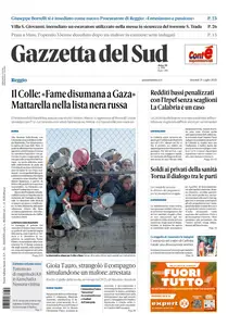Gazzetta del Sud Reggio Calabria - 31 Luglio 2025