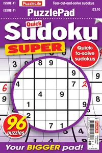 PuzzleLife PuzzlePad Sudoku Super - Issue 41 2024