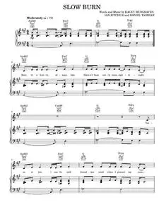 Slow Burn - Daniel Tashian, Kacey Musgraves (Piano-Vocal-Guitar)