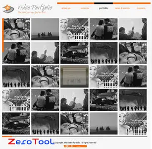 FlashMint 2199 Dynamic video porfolio flash template