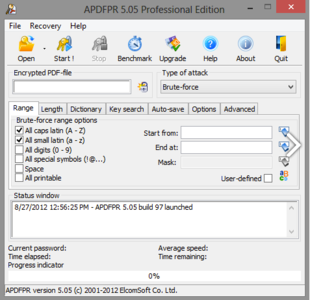 Elcomsoft Advanced PDF Password Recovery Pro 5.0.6 Portable