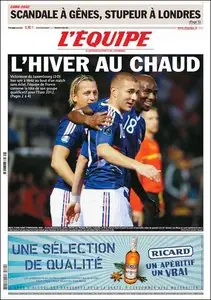 L'Equipe - Mercredi 13 Octobre 2010