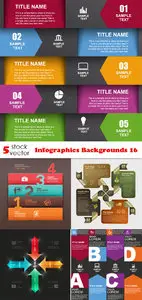 Vectors - Infographics Backgrounds 16