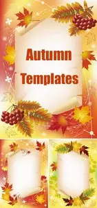 Stock vector - Autumn Templates