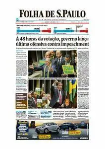 Folha de São Paulo - 16 de abril de 2016 - Sábado