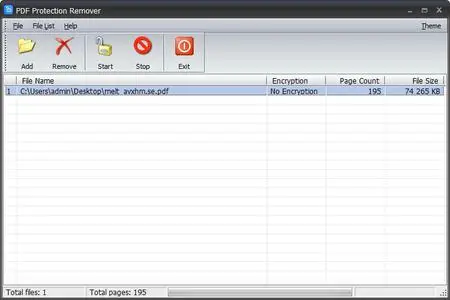 PDF Protection Remover 7.3
