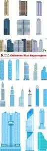 Vectors - Different Flat Skyscrapers