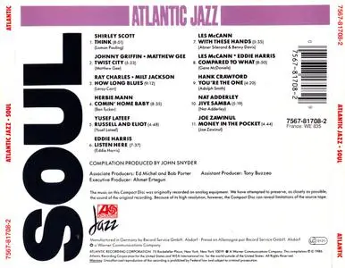 Various Artists - Atlantic Jazz: Soul (1986)