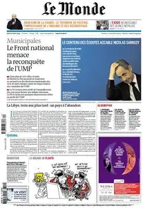 Le Monde & Suppléments du Jeudi 20 Mars 2014