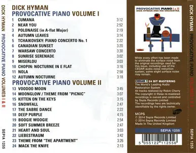 Dick Hyman and His Orchestra - Provocative Piano I & II (1960/1961) [2LP on 1 CD, 2014]