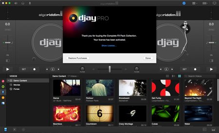 Algoriddim djay Pro 1.1 + Complete FX Pack Collection Multilangual Mac OS X