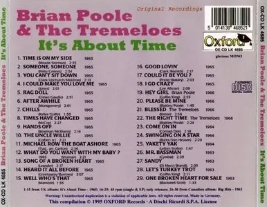 Brian Poole & The Tremeloes - It's About Time (Anthology Volume 3) (1995) Re-Up