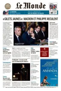 Le Monde du Mercredi 5 Décembre 2018