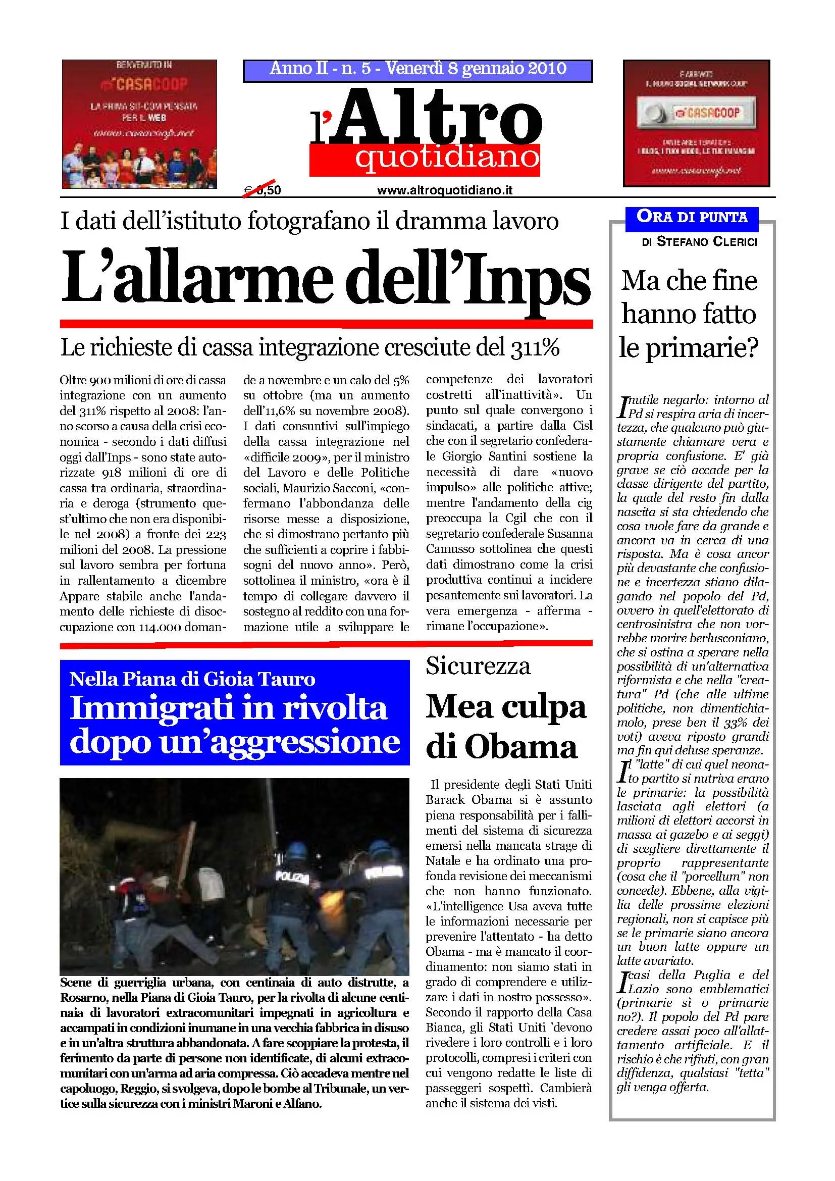 Altro Quotidiano 08.01.2010