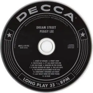 Peggy Lee - Dream Street (1957) Japanese Mini-LP Reissue 1999