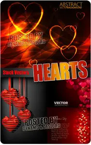 Hearts 3 - Stock Vectors