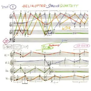 Karlheinz Stockhausen - Helikopter-Streichquartett (1999) {Stockhausen-Verlag No. 53}