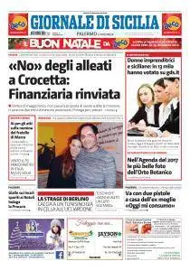 Giornale di Sicilia - 22 Dicembre 2016