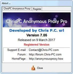 ChrisPC Anonymous Proxy Pro 7.05
