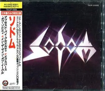 Sodom - Obsessed By Cruelty + Expurse Of Sodomy + In The Sign Of Evil (1990) [TECP-25593, Japan] Repost