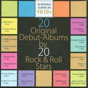 Various Artists - 20 Original Debut-Albums by 20 Rock & Roll Stars (2015) {10 CD Box Set Documents 600222 rel 1956-1960}