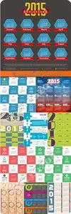 Original calendar for 2015 vector 7