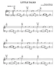 Little talks - Of Monsters and Men (Piano-Vocal-Guitar)