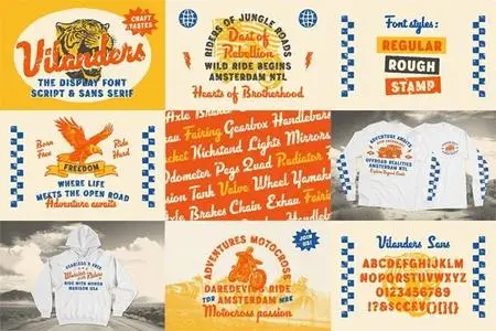 Vilanders - Vintage Stamp Font