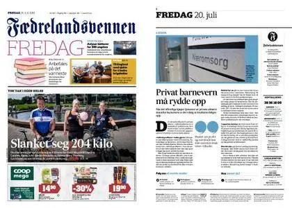 Fædrelandsvennen – 20. juli 2018