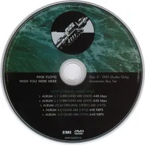 Pink Floyd - Wish You Were Here (1975) [2011, Immersion edition, 2CD + 2DVD + Blu-ray Box Set]