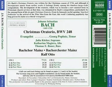 Ralf Otto, Bachorchester Mainz, Bachchor Mainz - Bach: Christmas Oratorio / Weihnachtsoratorium (2018)