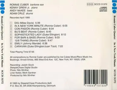 Ronnie Cuber - In A New York Minute (1995) {SteepleChase SCCD31372}