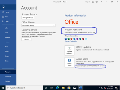 Windows 10 Pro 20H2 10.0.19042.870 (x86/x64) With Office 2019 Pro Plus Preactivated Multilingual March 2021