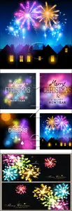 Vector - Christmas fireworks
