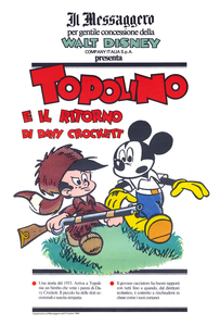 Il Messaggero Presenta - Volume 93 - Topolino E Il Ritorno Di Davy Crockett