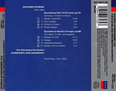 Christoph von Dohnányi, The Cleveland Orchestra - Antonín Dvořák: Symphonies 7 & 8 (1991)