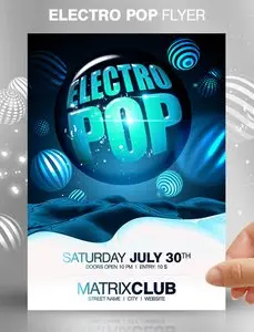GraphicRiver Electro Pop Party Flyer