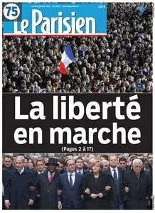 Le Parisien + Journal de Paris + Journal Economique du Lundi 12 Janvier 2015