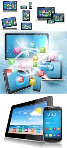 Tablet PC And Smartphone - 4 Vector