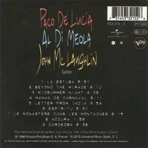 Paco de Lucia , Al Di Meola & John McLaughlin - The Guitar Trio (1996) {2010 Nueva Integral Box Set CD 24 of 27}