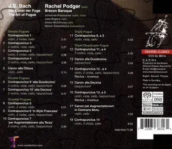 Rachel Podger, Brecon Baroque - J.S. Bach: The Art of Fugue (2016)