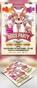 GraphicRiver Dogs Party Flyer