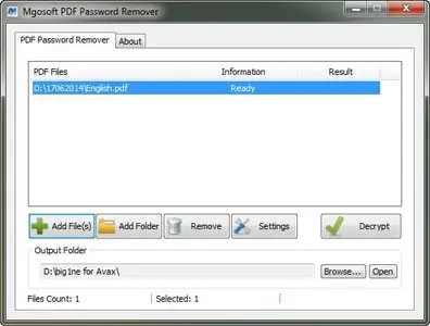 Mgosoft PDF Password Remover 9.0.157