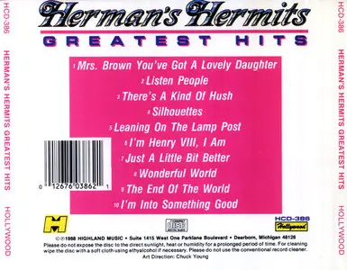 Herman's Hermits - Greatest Hits (1988)