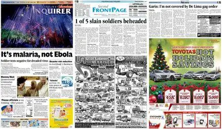 Philippine Daily Inquirer – November 16, 2014