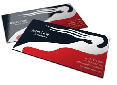 Fitness Trainer Business Card Template