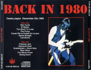 Jeff Beck - Back In 1980 (2CD) (199x) {Sinsemilla} **[RE-UP]**