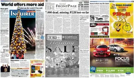 Philippine Daily Inquirer – November 24, 2013
