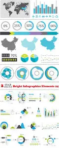 Vectors - Bright Infographics Elements 24